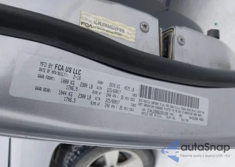 2016 Jeep Compass Sport z USA, uszkodzony, nr VIN 1C4NJDBB8GD691838